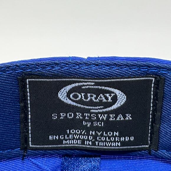 Grayton Dad Hat Cap Blue Unstructured Strapback 6 Panel Ouray Sportswear - Picture 8 of 9